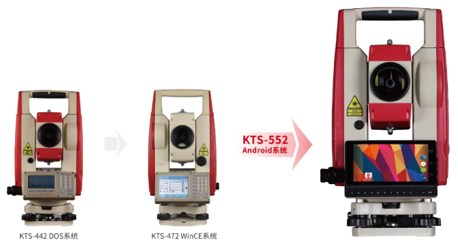 科力達KTS-552智能安卓全站儀，突破傳統全站儀單一作業(yè)模式！